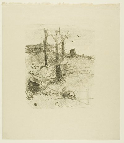 Un cimitero in Galizia, da Au Pied du Sinaï da Henri de Toulouse-Lautrec