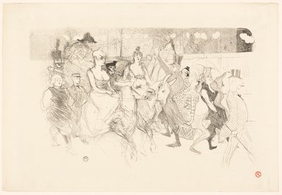 Una serata di gala al Moulin Rouge da Henri de Toulouse-Lautrec