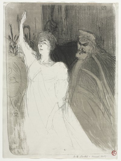 Un idillio principesco, Clara Ward da Henri de Toulouse-Lautrec