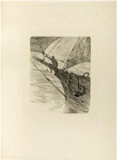 In mare di notte, da Mélodies de Désiré Dihau da Henri de Toulouse-Lautrec