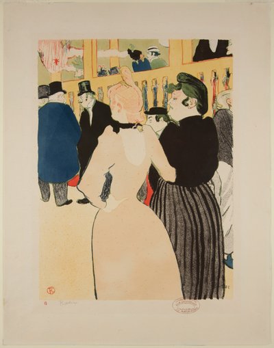 Al Moulin-Rouge: La Goulue e sua sorella da Henri de Toulouse Lautrec