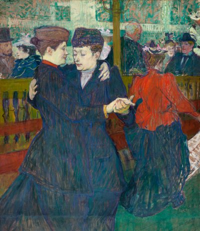 Al Moulin Rouge due donne che ballano il valzer da Henri de Toulouse Lautrec