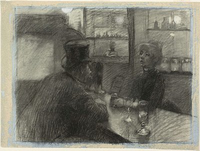Bar del caffè di rue de Rome, c.1886 da Henri de Toulouse Lautrec