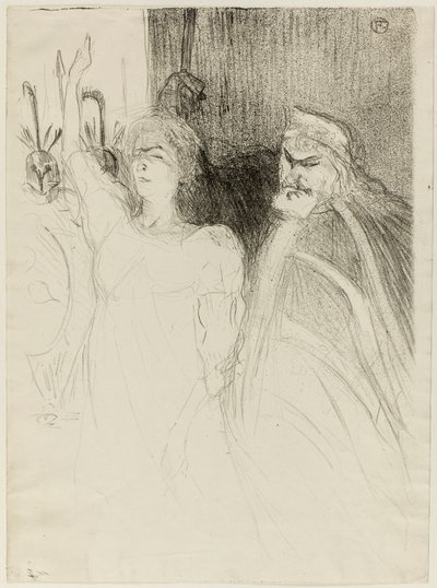 Bartet e Mounet-Sully, in Antigone da Henri de Toulouse-Lautrec