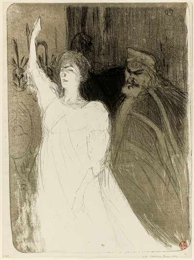 Bartet e Mounet-Sully, in Antigone da Henri de Toulouse-Lautrec
