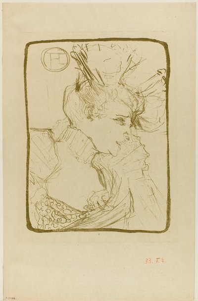 Busto di Mademoiselle Marcelle Lender da Henri de Toulouse-Lautrec