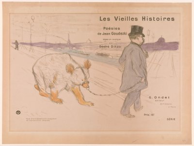 Progetto di copertina per "Les Vieilles Histoires" da Henri de Toulouse-Lautrec