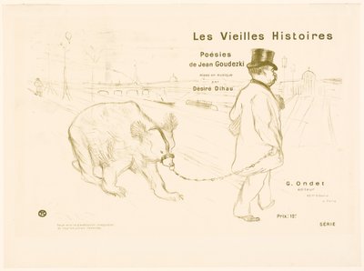 Copertina e frontespizio di Les Vieilles Histoires da Henri de Toulouse-Lautrec