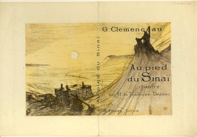 Copertina per Au pied du Sinaï da Henri de Toulouse-Lautrec