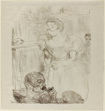 Di ti Fellow, cantante inglese in un caffè-concerto da Henri de Toulouse-Lautrec