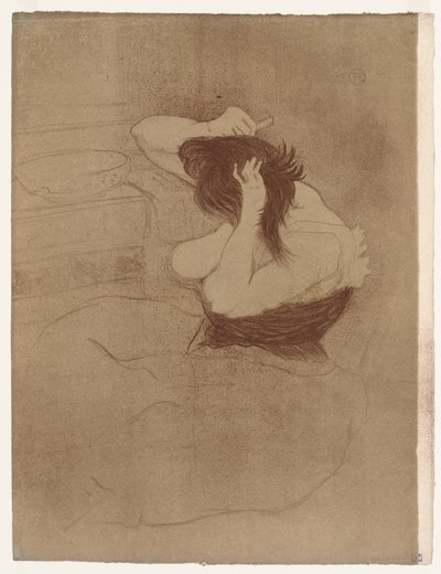 Elles: Donna che si pettina da Henri de Toulouse-Lautrec