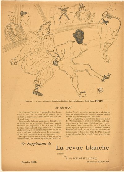 Footit e Chocolat [recto sinistro] da Henri de Toulouse-Lautrec