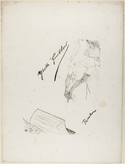 Frontespizio per Yvette Guilbert da Henri de Toulouse-Lautrec