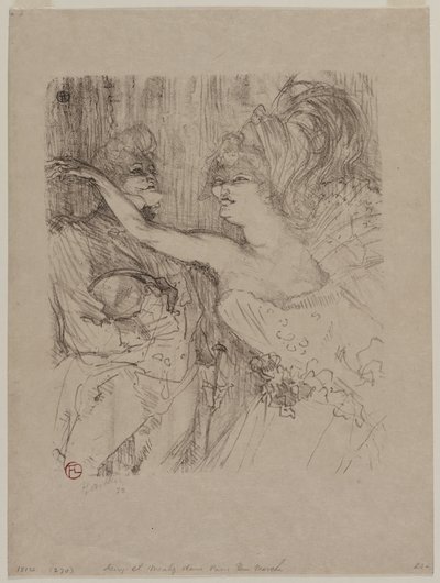 Guy e Mealy, in "Paris qui Marche" da Henri de Toulouse-Lautrec