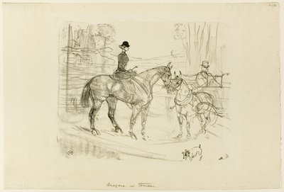 Cavallerizza e Carro da Henri de Toulouse-Lautrec