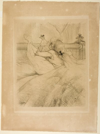 A letto da Henri de Toulouse-Lautrec