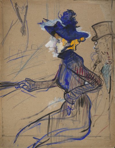 Jane Avril al Divan Japonais da Henri de Toulouse-Lautrec