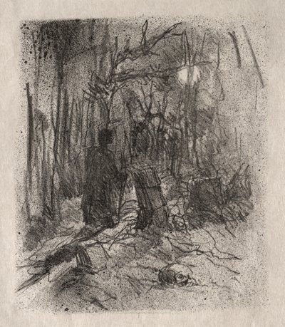 Il cimitero di Busk da Henri de Toulouse-Lautrec