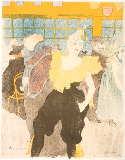 La Clownesse al Moulin Rouge da Henri de Toulouse-Lautrec