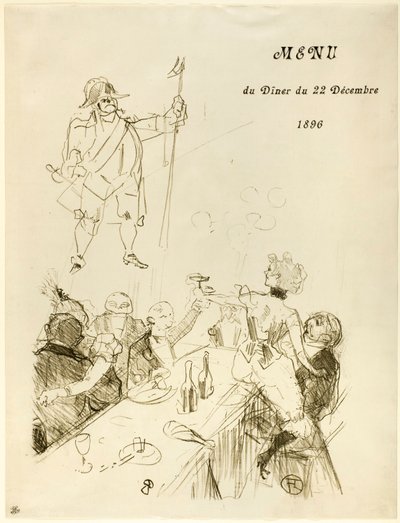 Le Suisse, Menu da Henri de Toulouse-Lautrec