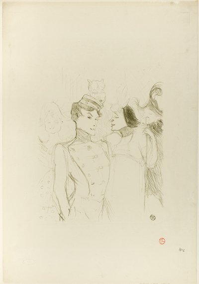 Lender e Lavallière in una rivista al Variétés da Henri de Toulouse-Lautrec