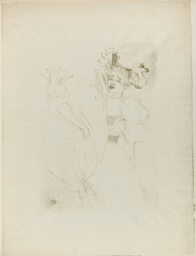 Lender in Chilpéric, Viso Frontale da Henri de Toulouse-Lautrec