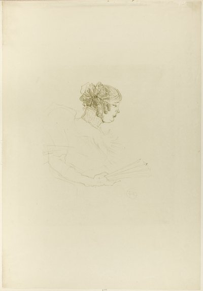 Luce Myrès, di profilo da Henri de Toulouse-Lautrec