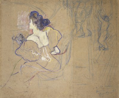 Madame Thadée Natanson (Misia Godebska, 1872-1950) a teatro da Henri de Toulouse-Lautrec