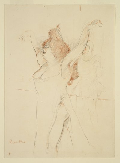 Mademoiselle Cocyle come Elena di Troia in La Belle Helene da Henri de Toulouse Lautrec