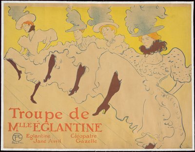 La troupe di Mademoiselle Eglantine da Henri de Toulouse-Lautrec