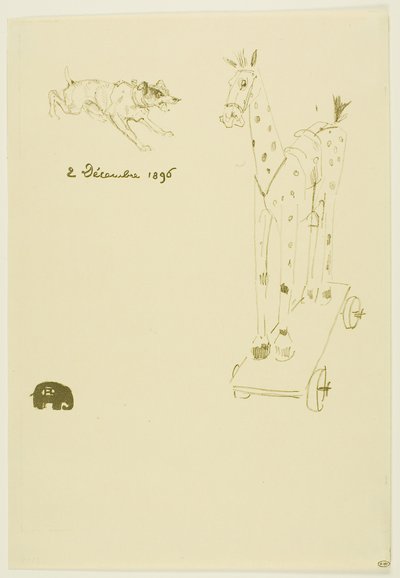 Menu Sylvain da Henri de Toulouse-Lautrec