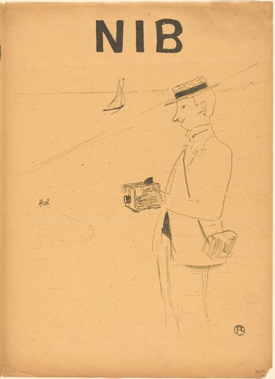 Nib o il fotografo dilettante [recto destro] da Henri de Toulouse-Lautrec