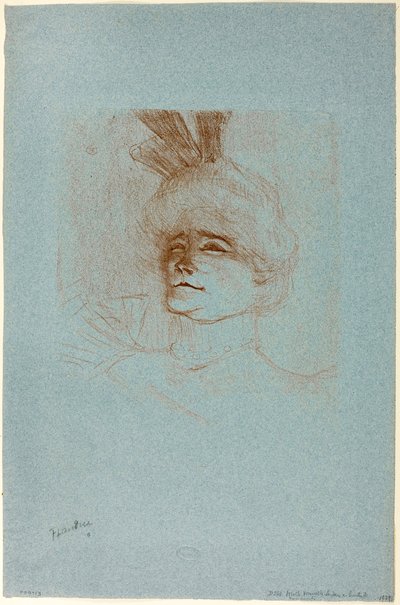 Ritratto di Mademoiselle Marcelle Lender, vista a tre quarti da Henri de Toulouse-Lautrec