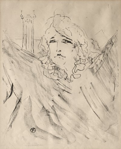 Ritratti di attori e attrici: Tredici litografie: Sarah Bernhardt da Henri de Toulouse-Lautrec