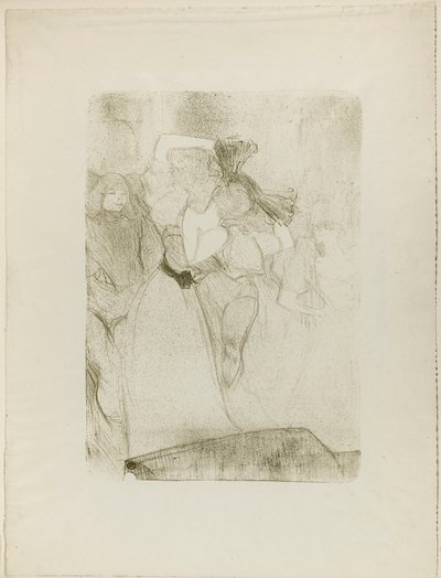 Vista posteriore di Lender che balla il Bolero in Chilpéric da Henri de Toulouse-Lautrec