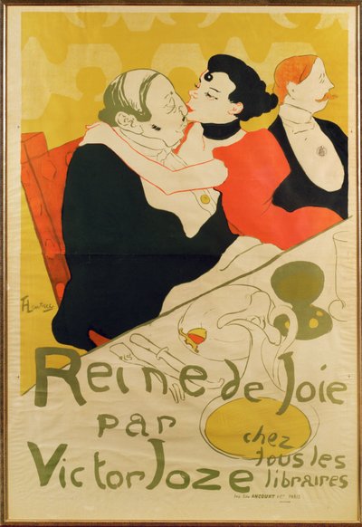 Reine de joie, romanzo di Victor Joze, è oggi ricordato per il manifesto di Lautrec e la sua crudele rappresentazione dei personaggi del libro... (litografia) da Henri de Toulouse-Lautrec