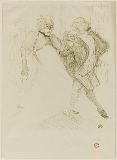 Réjane e Galipaux, in Madame Sans-Gêne da Henri de Toulouse-Lautrec