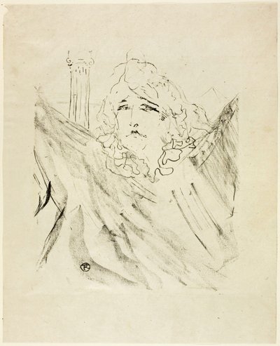 Sarah Bernhardt, da Tredici litografie da Henri de Toulouse-Lautrec