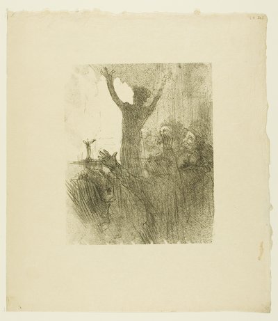 Schlomé Fuss nella sinagoga, da Au Pied du Sinaï da Henri de Toulouse-Lautrec