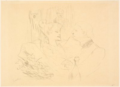 Cena a Londra da Henri de Toulouse-Lautrec