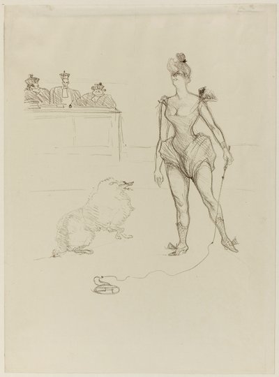Il domatore di animali davanti al tribunale da Henri de Toulouse-Lautrec