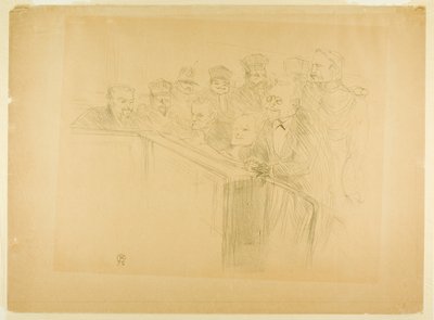 Il processo di Arton (prima tavola) da Henri de Toulouse-Lautrec