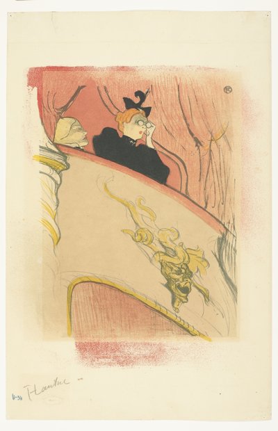 La scatola con la maschera dorata da Henri de Toulouse Lautrec
