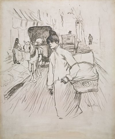 La lavandaia da Henri de Toulouse-Lautrec
