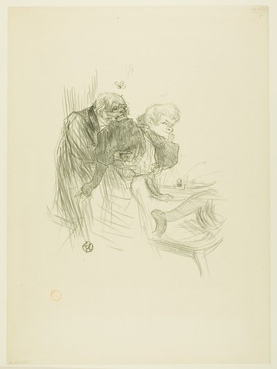 La preghiera degli ebrei polacchi, da Au Pied du Sinaï da Henri de Toulouse-Lautrec