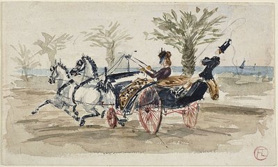 La Promenade des Anglais a Nizza da Henri de Toulouse Lautrec