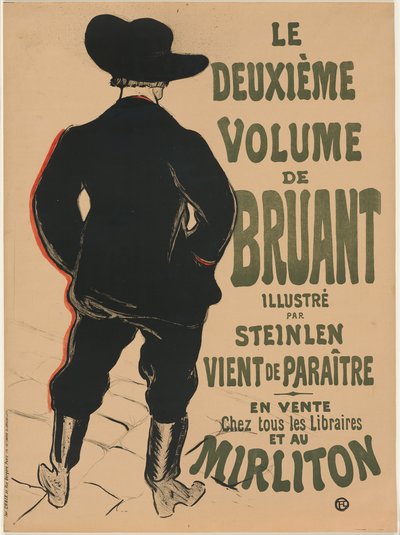 Il secondo volume di Bruant da Henri de Toulouse-Lautrec