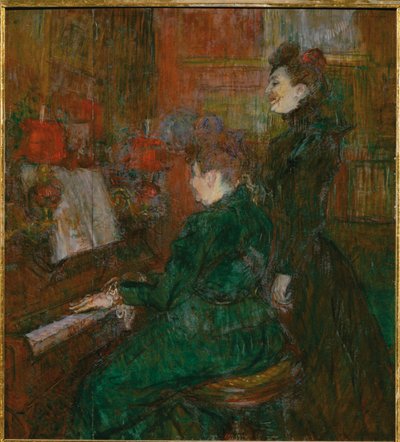 La lezione di canto da Henri de Toulouse-Lautrec
