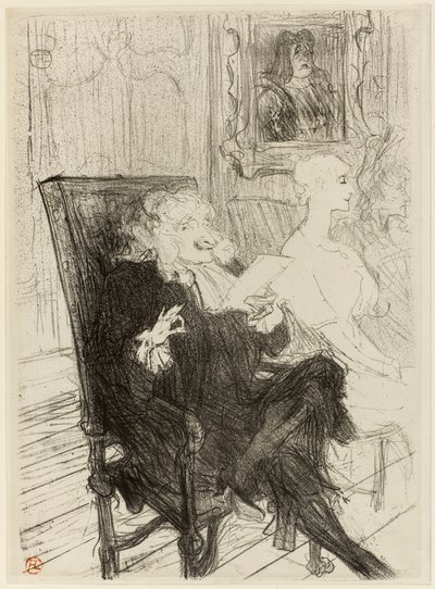 Truffier e Moreno, in Les Femmes Savantes da Henri de Toulouse-Lautrec