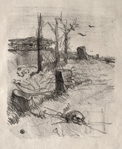 Un cimitero in Galizia da Henri de Toulouse-Lautrec